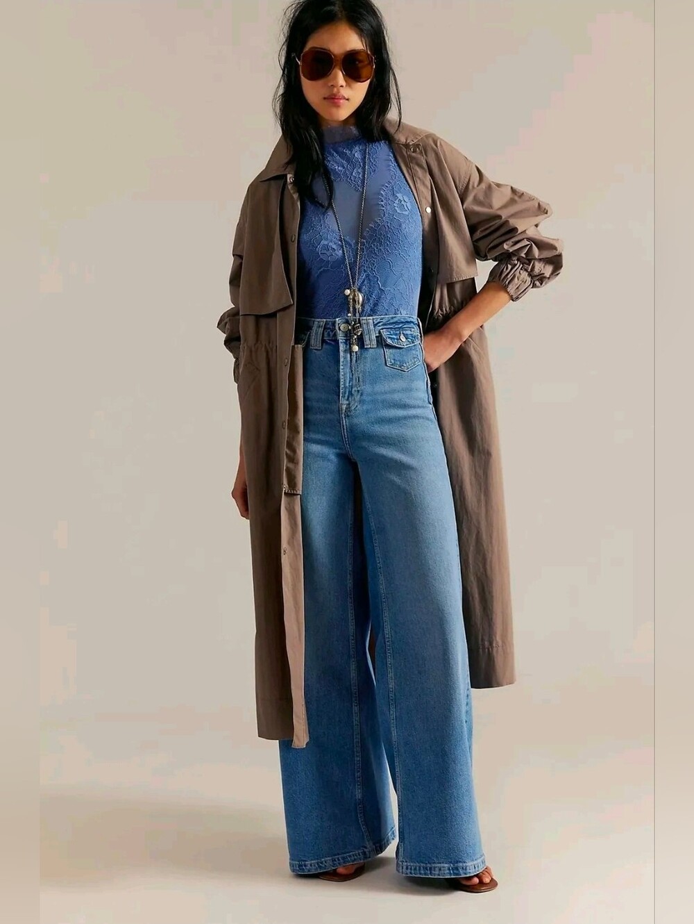 We The Free Kellee High-Rise Palazzo Jeans